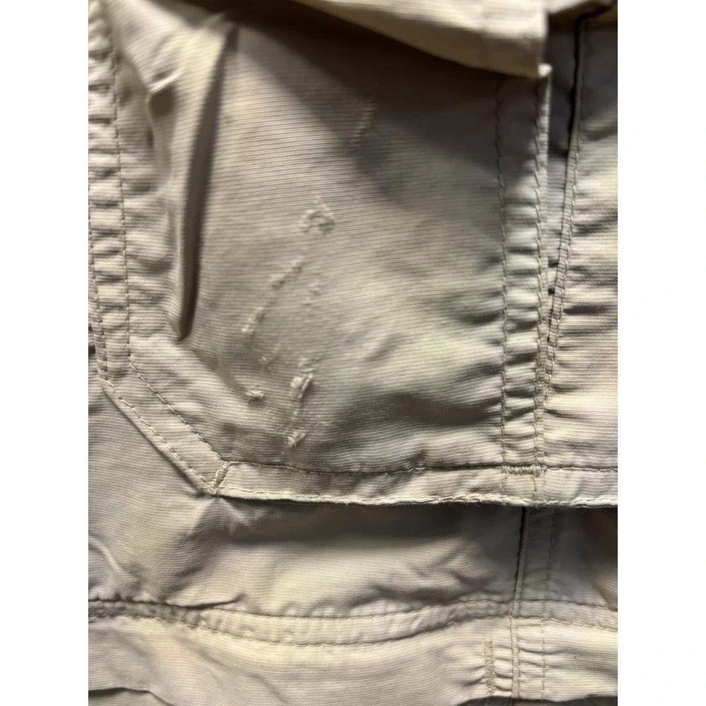 REI Sahara Convertible Cargo Hiking Pants Men Tan Zip Off Belted sz‎ 34x31.5